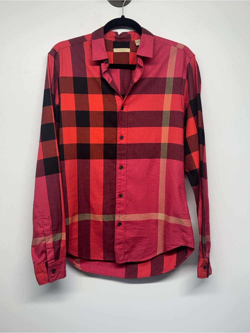 Burberry Brit Pink Nova Check Button-Down Shirt Small